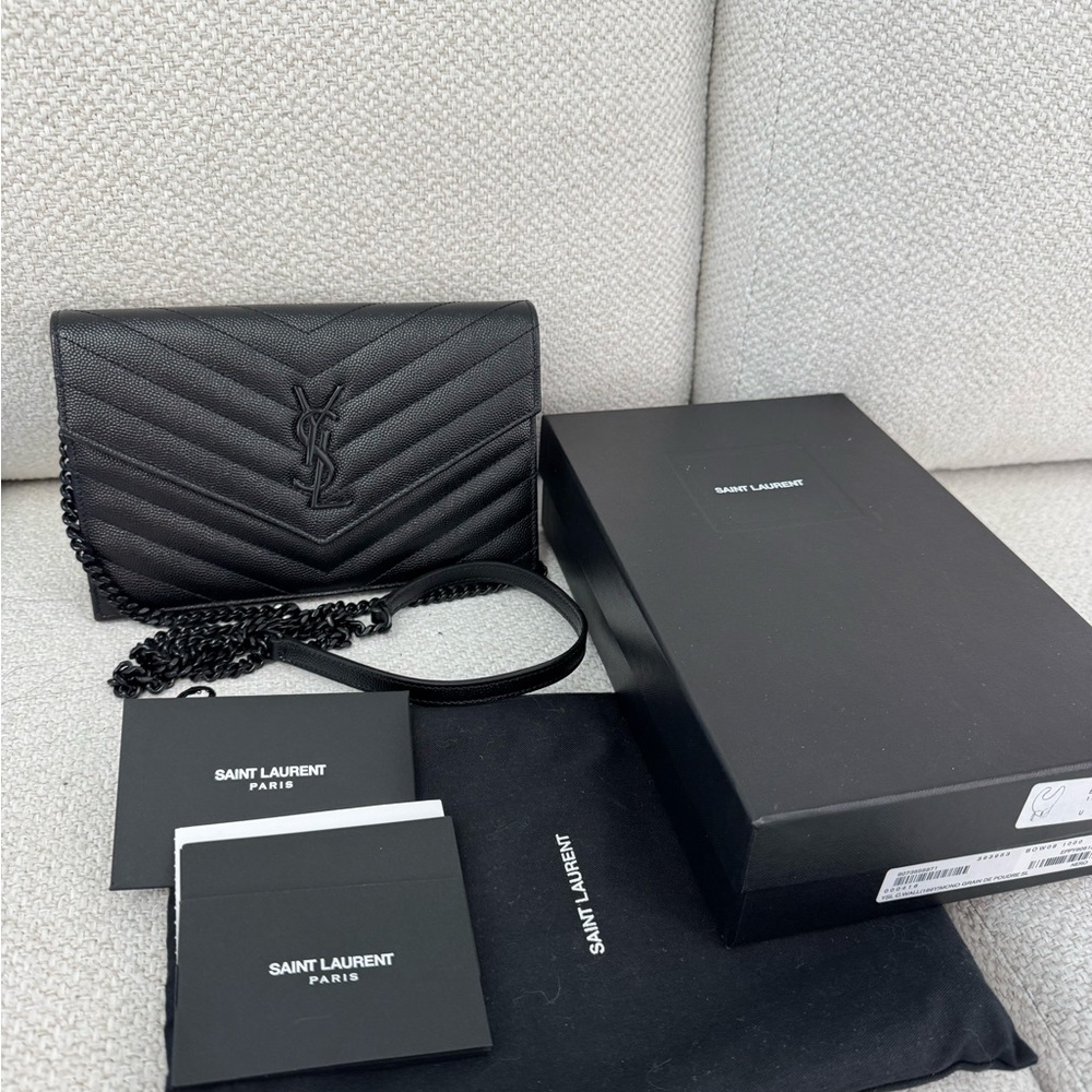 ***SOLD***Saint Laurent Envelope Wallet on Chain